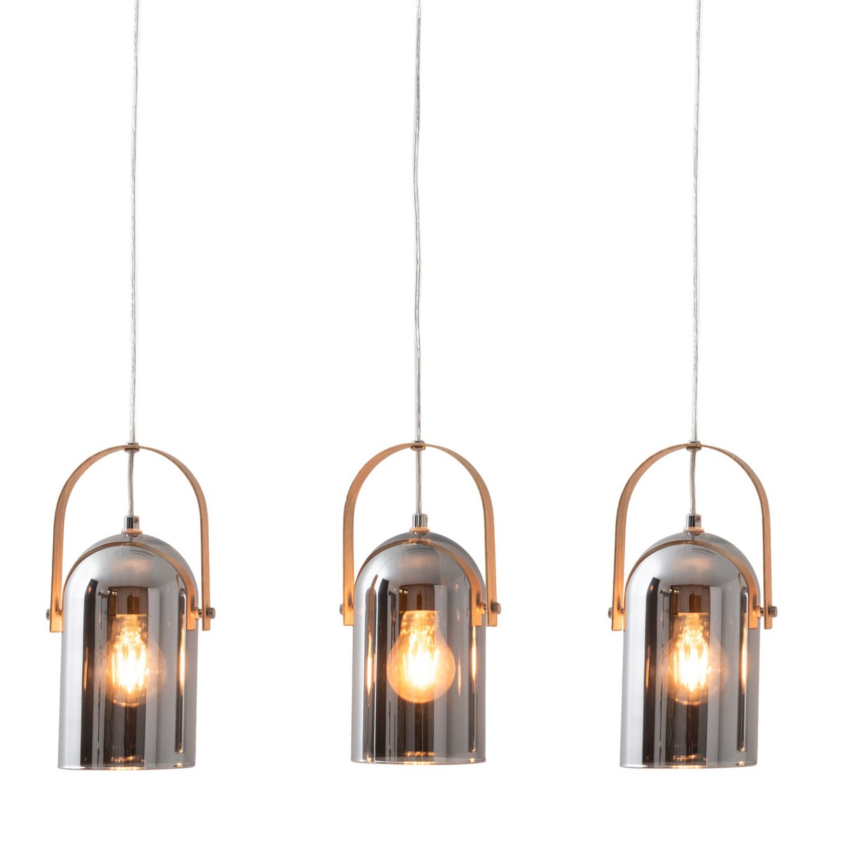 3-pack pendellampa "VIDRIO" l: 58cm
