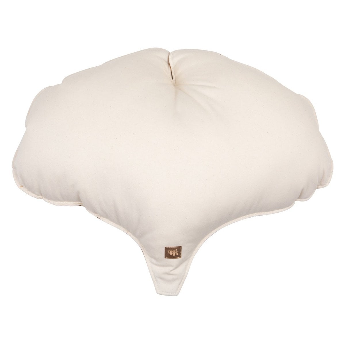 “Caramel” Linen Ginkgo Leaf Pillow