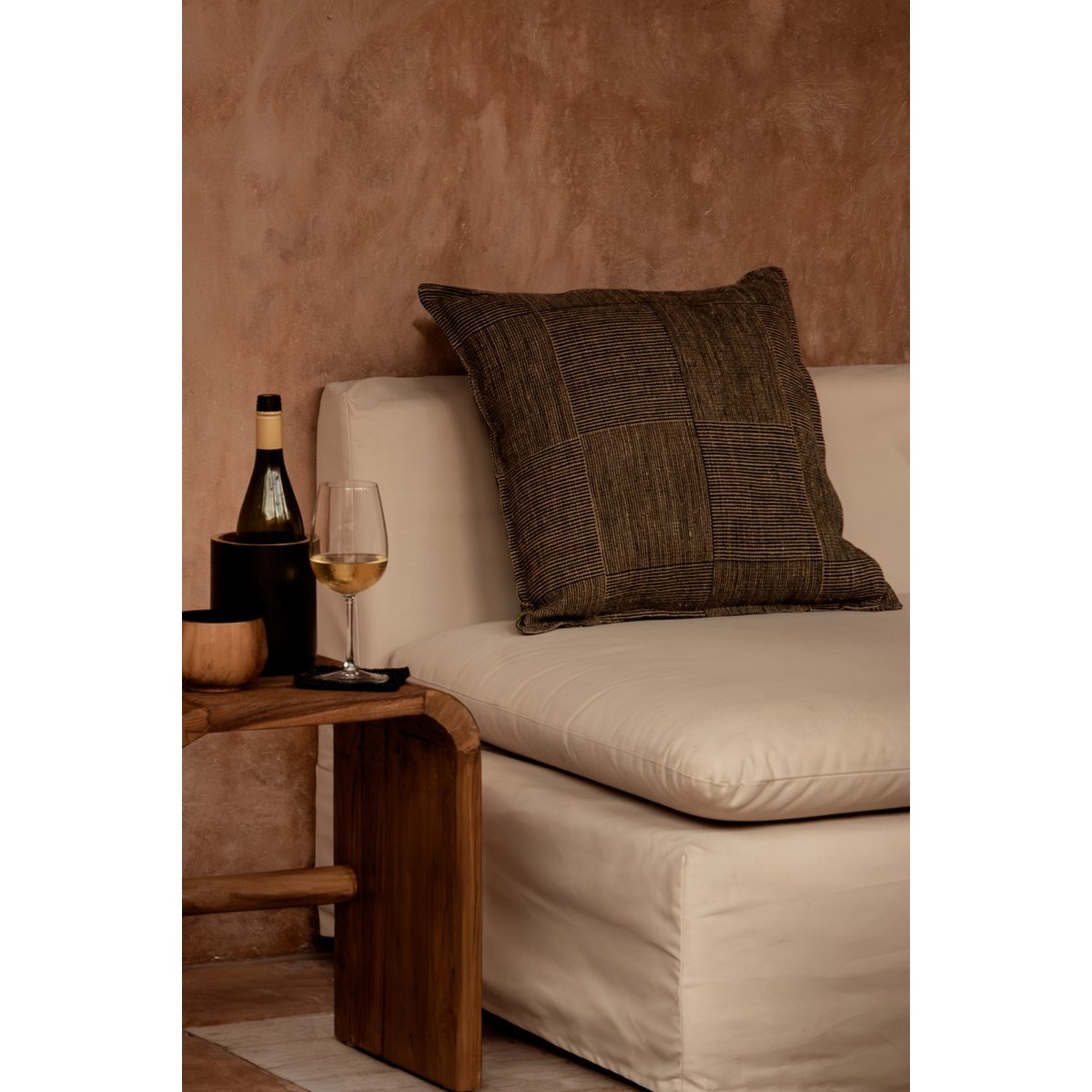 Kuddfodral Bloc Party - Svart Natur - 50x50