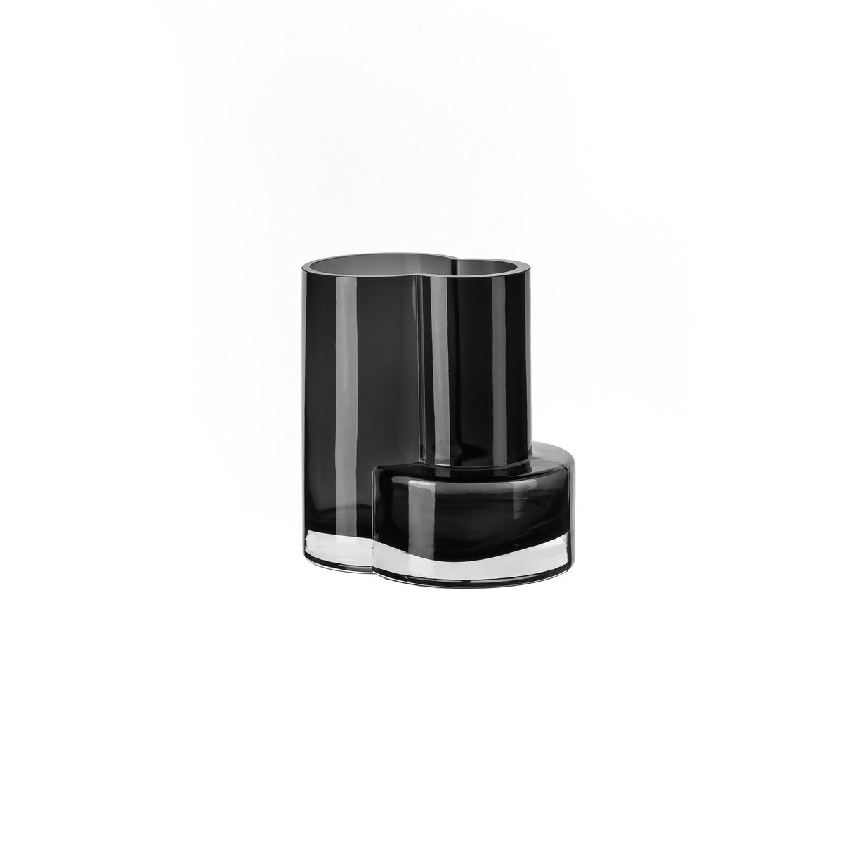 Glasvas i toppmodern design med konstruktivistisk touch, FUSIO 20 Grey