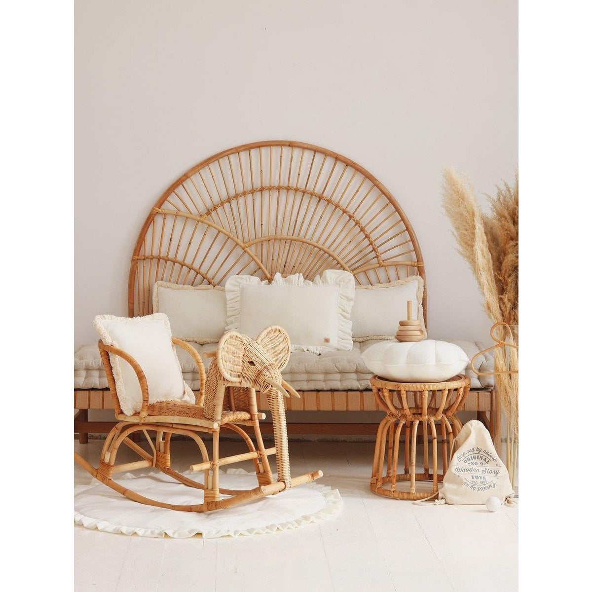 Soft Velvet Shell Cushion “White”