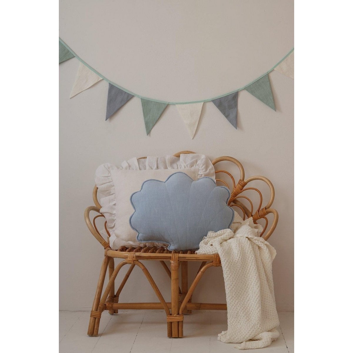 “Baby Blue” Linen Shell Pillow