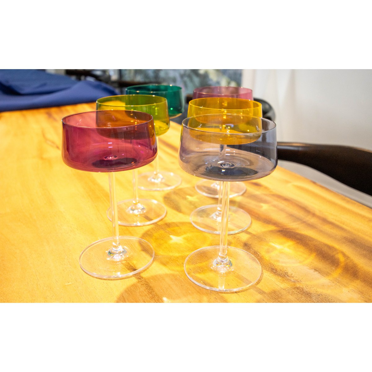 6 -colored champagne chips 230ml - Lot of 6