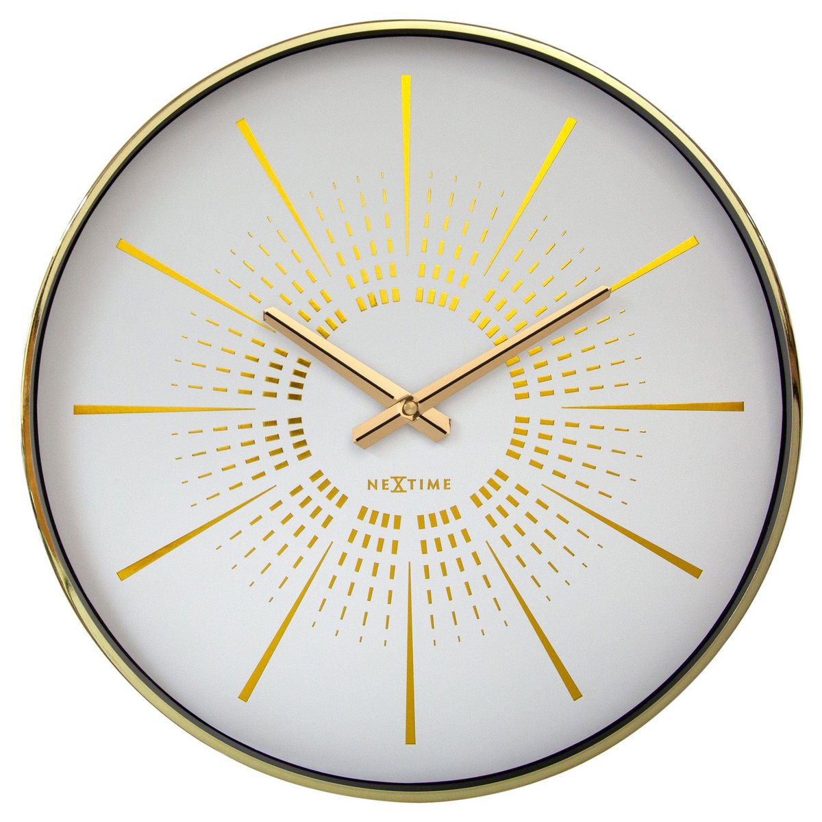 Wall clock 40cm - Silent - Metal - "Excentric"