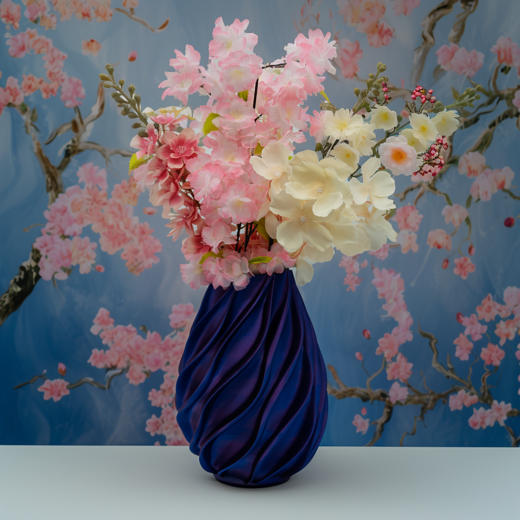 Oliva 3D vase - 3D printed vase - Sustainable PLA - Suitable for artificial flowers