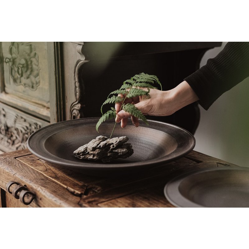 New Modern ceramic big flat bowl East+West, ULF06BB