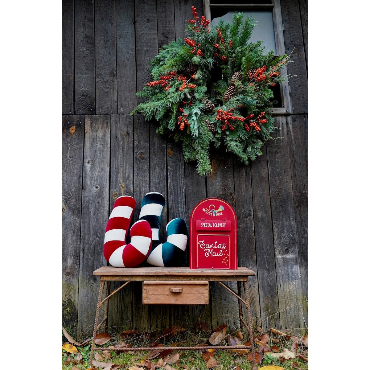 “Red Lollipop” christmas Patchwork Pillow, best gift for holidays