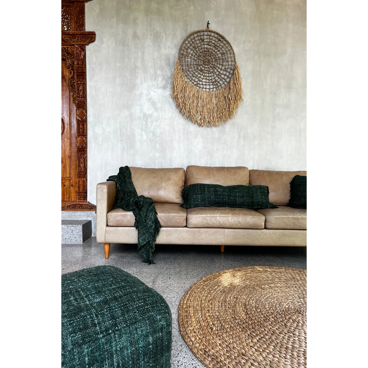 The Oh My Gee Cushion Cover - Forest Green - 35x100