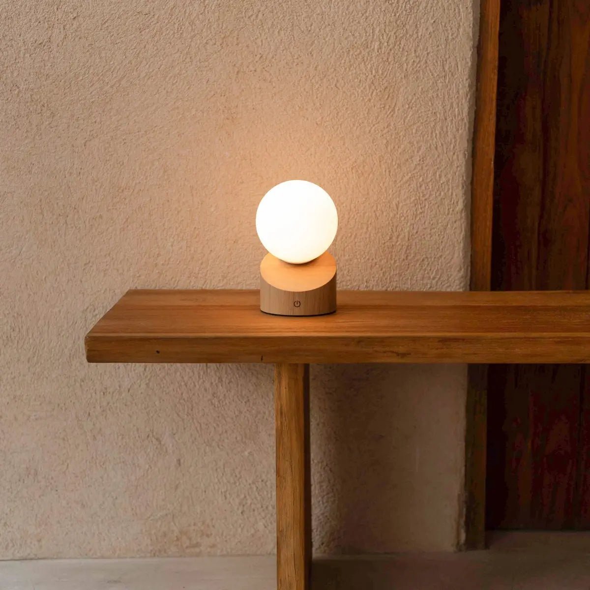 Morris Light Brown Rechargeable Lamp
