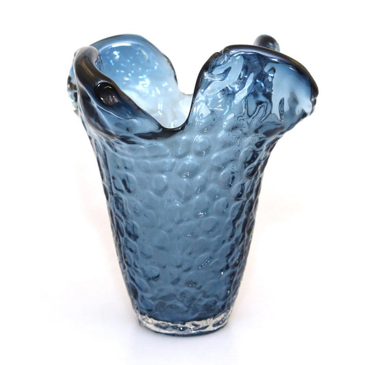 Glasvas blå 22x22x22cm