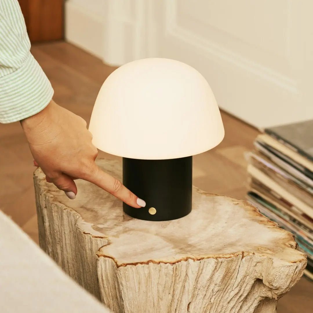 Yannick Black Cordless Table Lamp