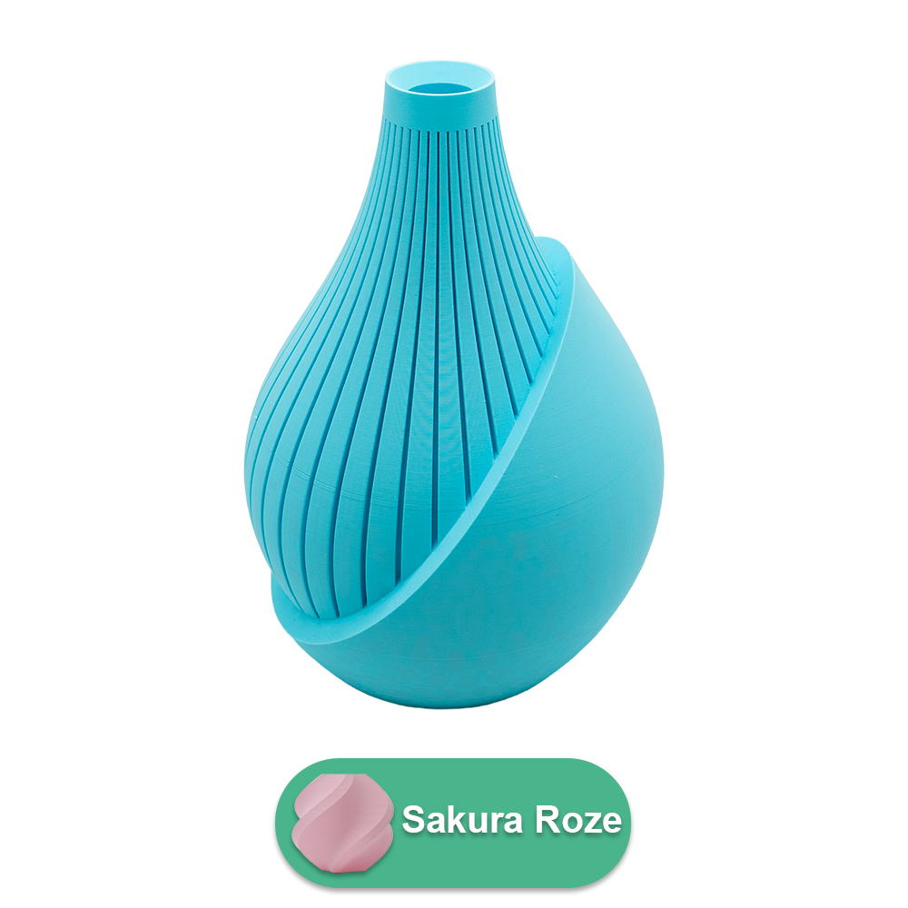 Elodie 3D-vas - 3D-printad vas - Hållbar PLA - Lämplig för konstgjorda blommor