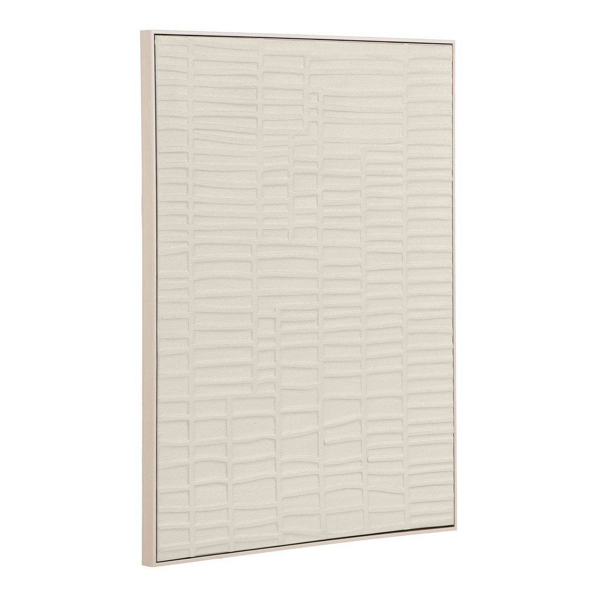 Ena Relief Wall decoration, beige, 60x80 cm