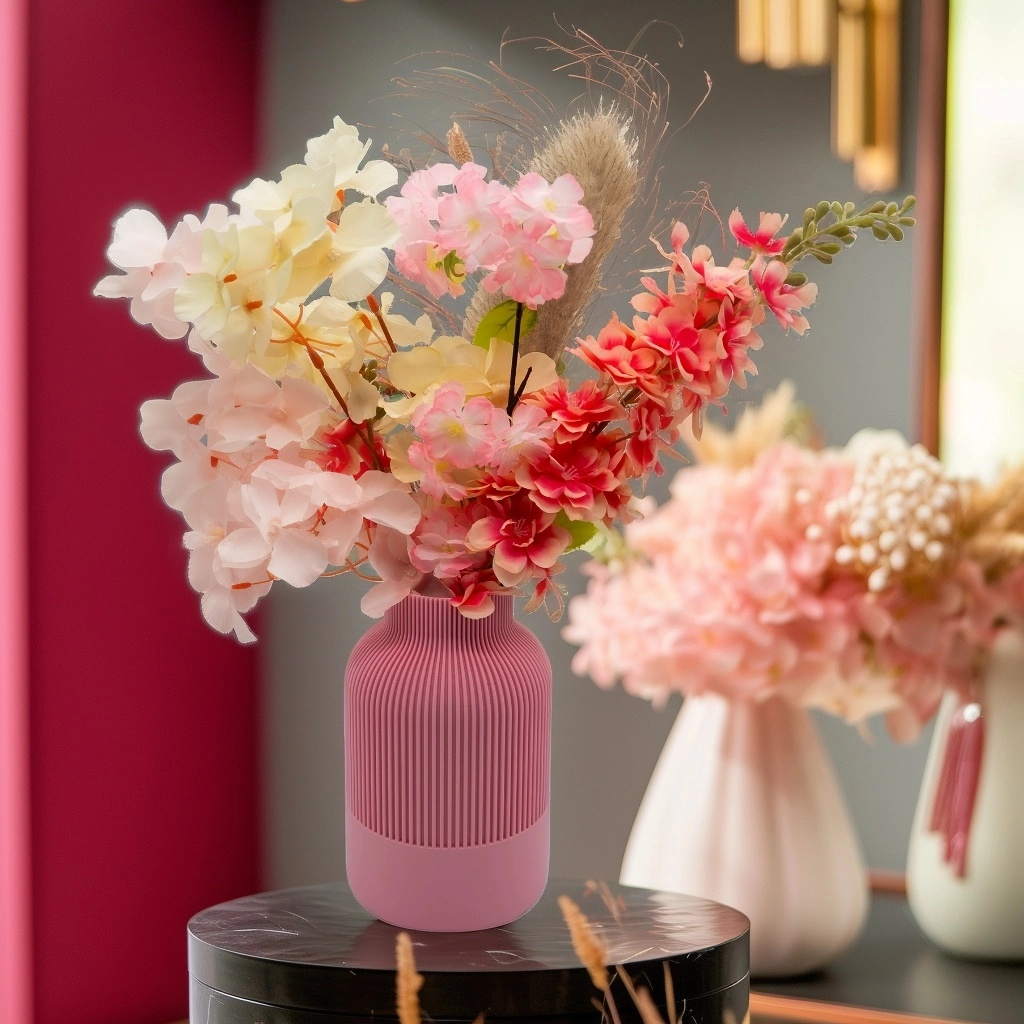 Rillo 3D vase - 3D printed vase - Sustainable PLA - Suitable for artificial flowers