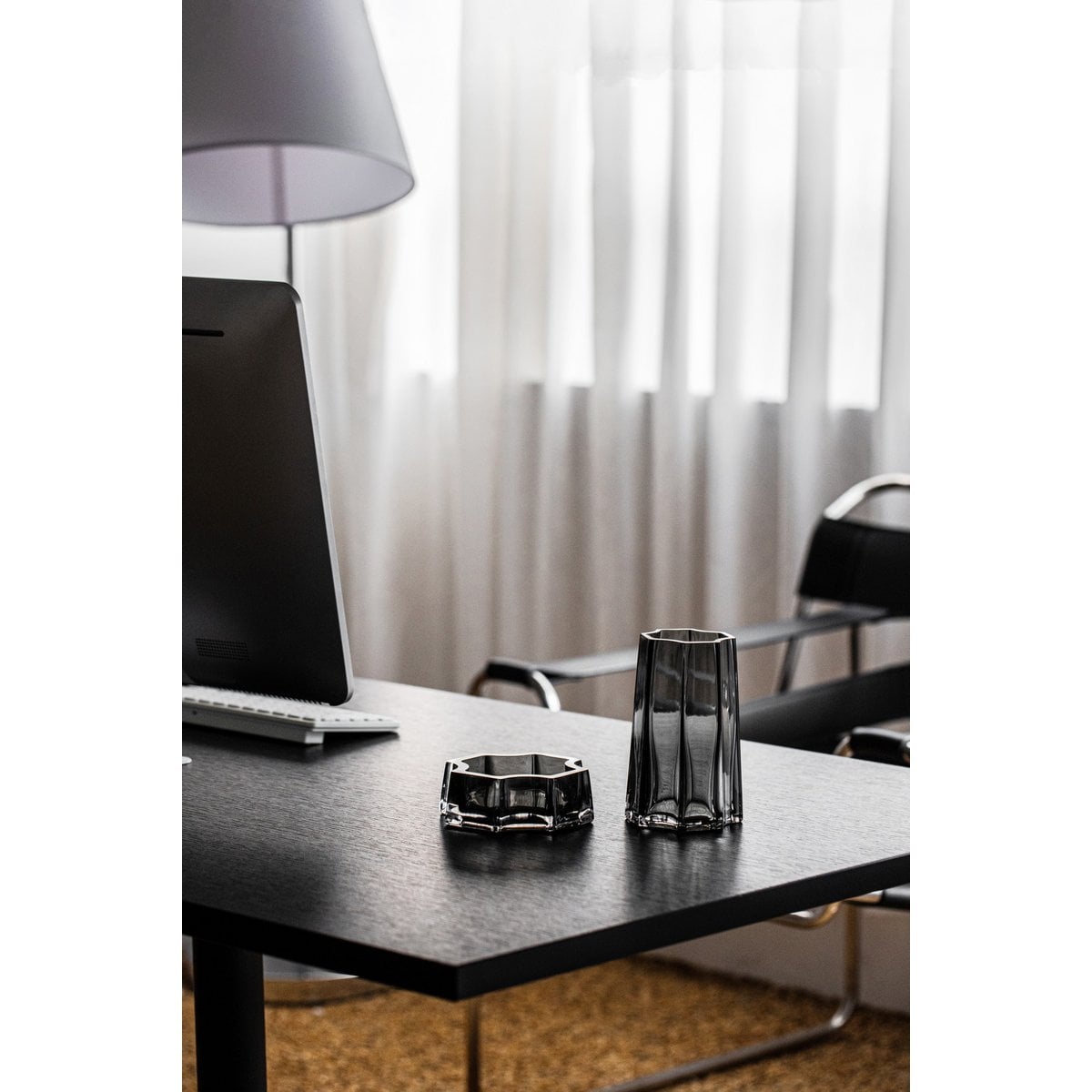 Modern-Classic Luxury vase, stylish design, LENOX 30 Gray