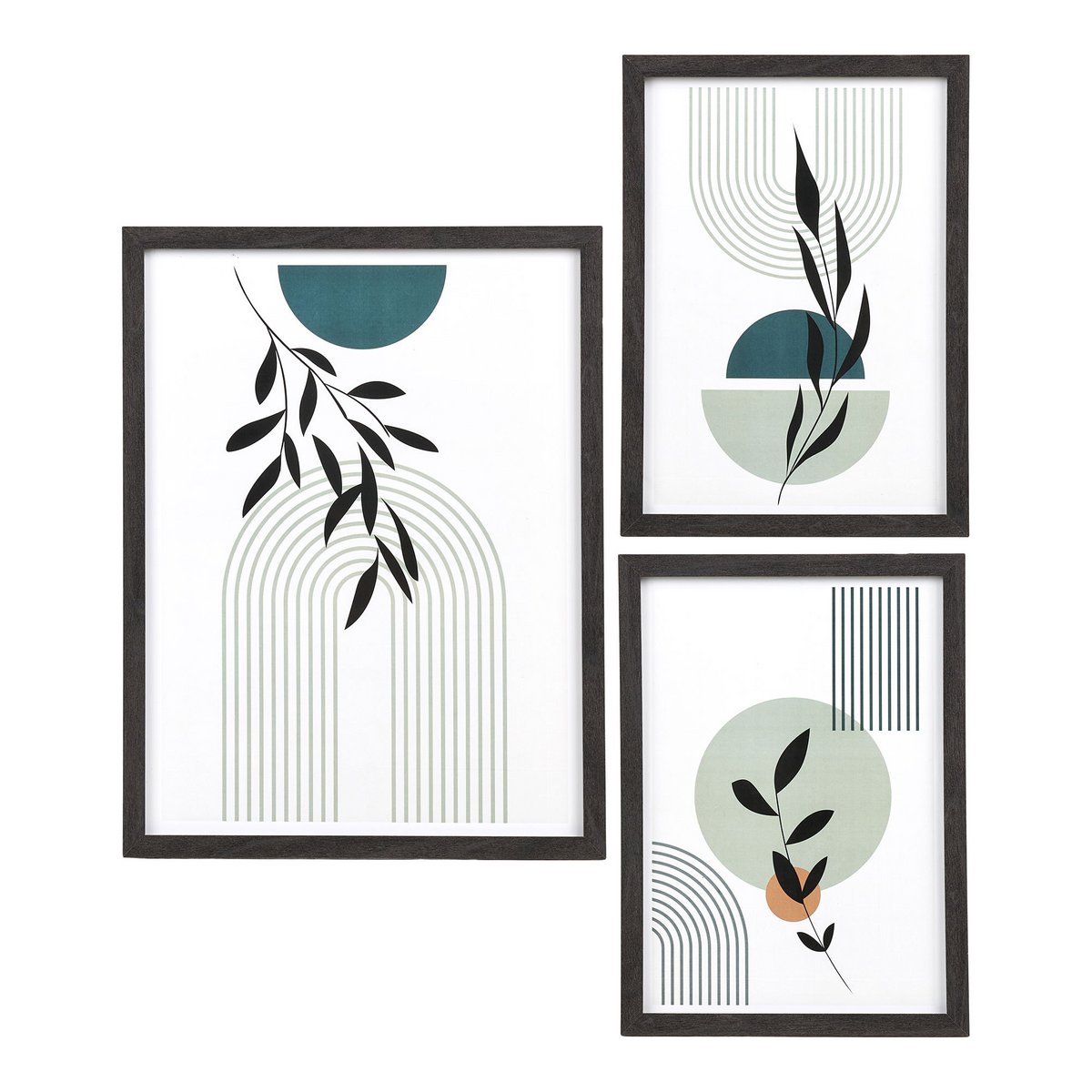 Aspen Frame set, black, set of 3