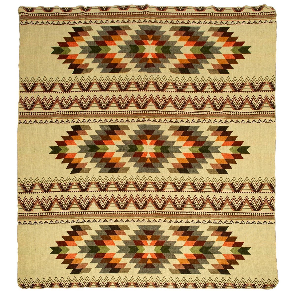 Ecuadorian alpaca blanket | native blanket | Antisana Green