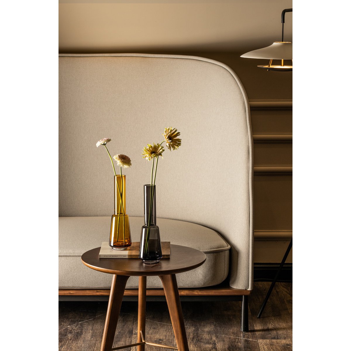 Modern retro design large vase, deep gray color, TYLER14 GRey