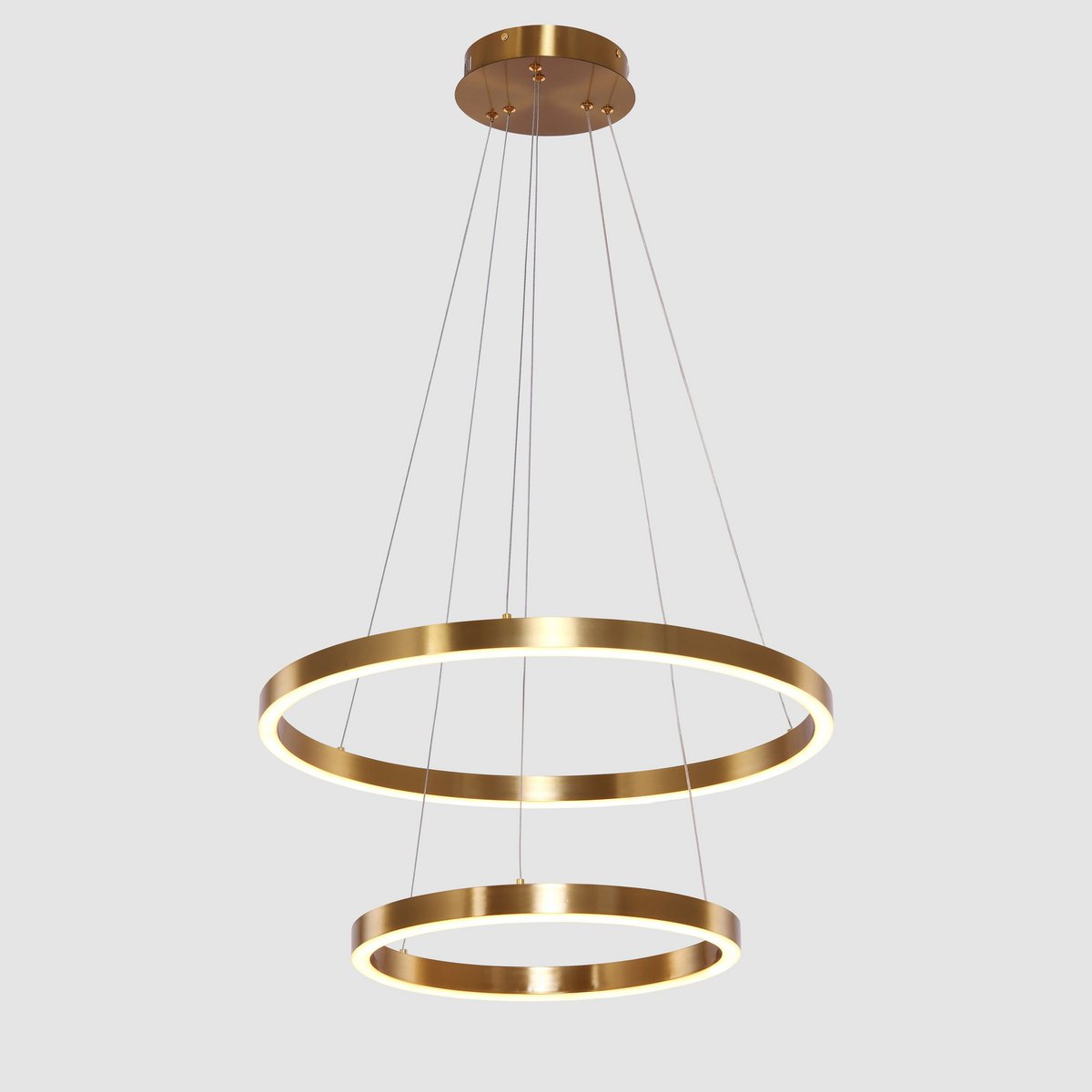 Hanging lamp Neo Copper Gold | 2-ring 40+60 cm