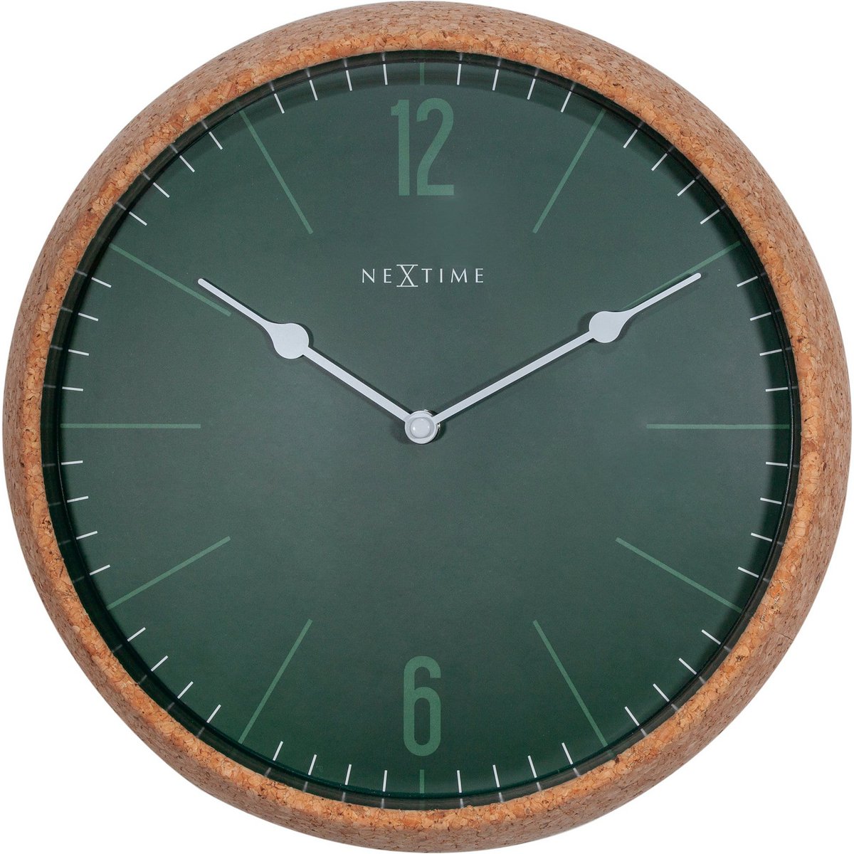 Väggklocka - 30 cm - Kork / Glas - 'Cork'