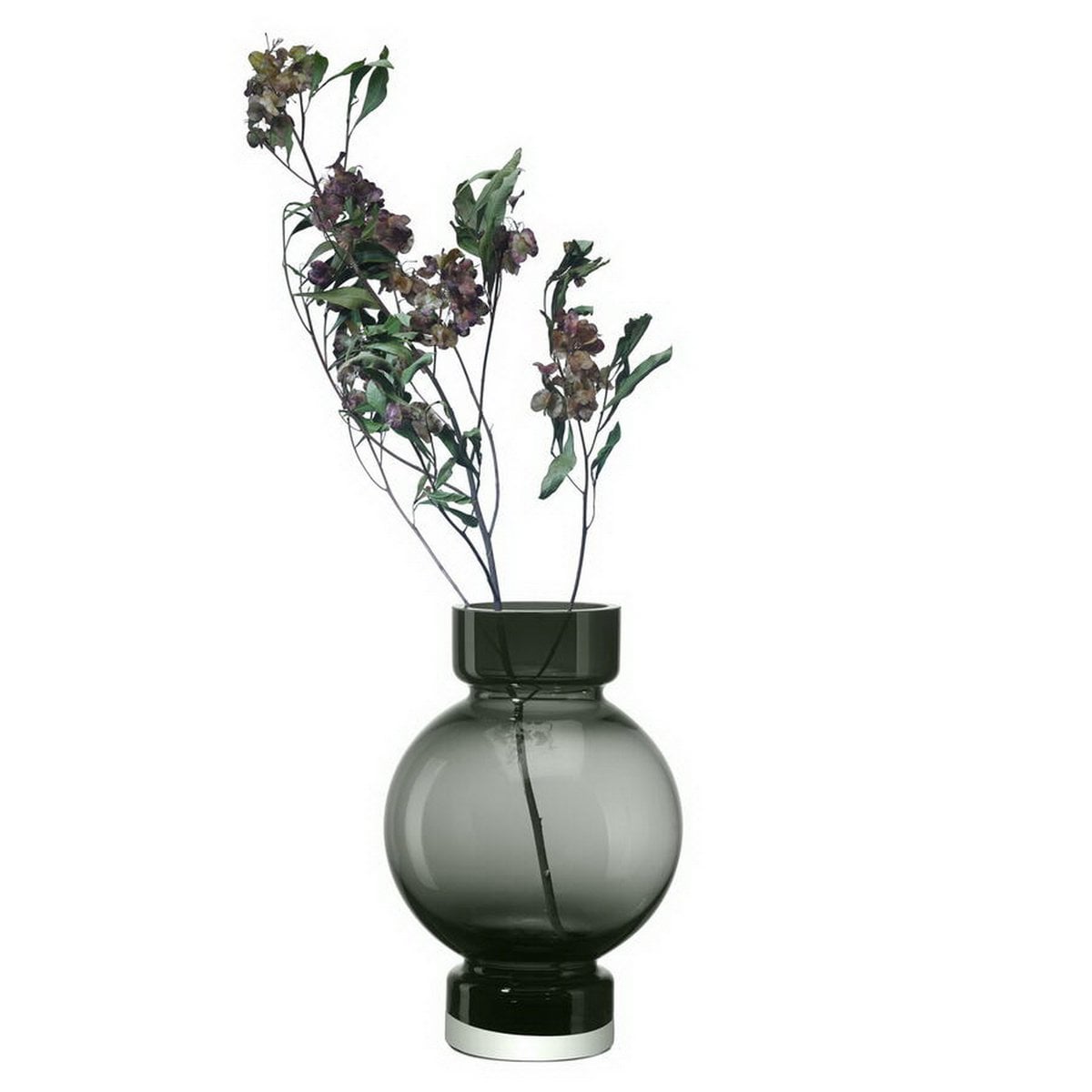 modern ball shaped luxury vase ORURO - 9mm thick glass