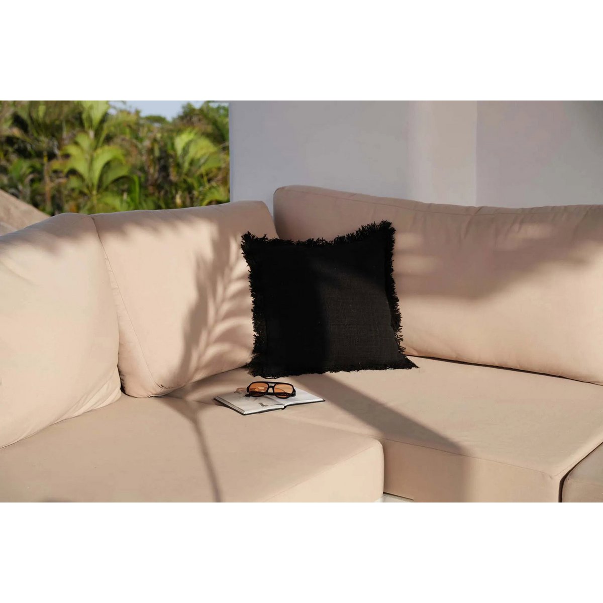 The Full Moon Cushion Cover - Black