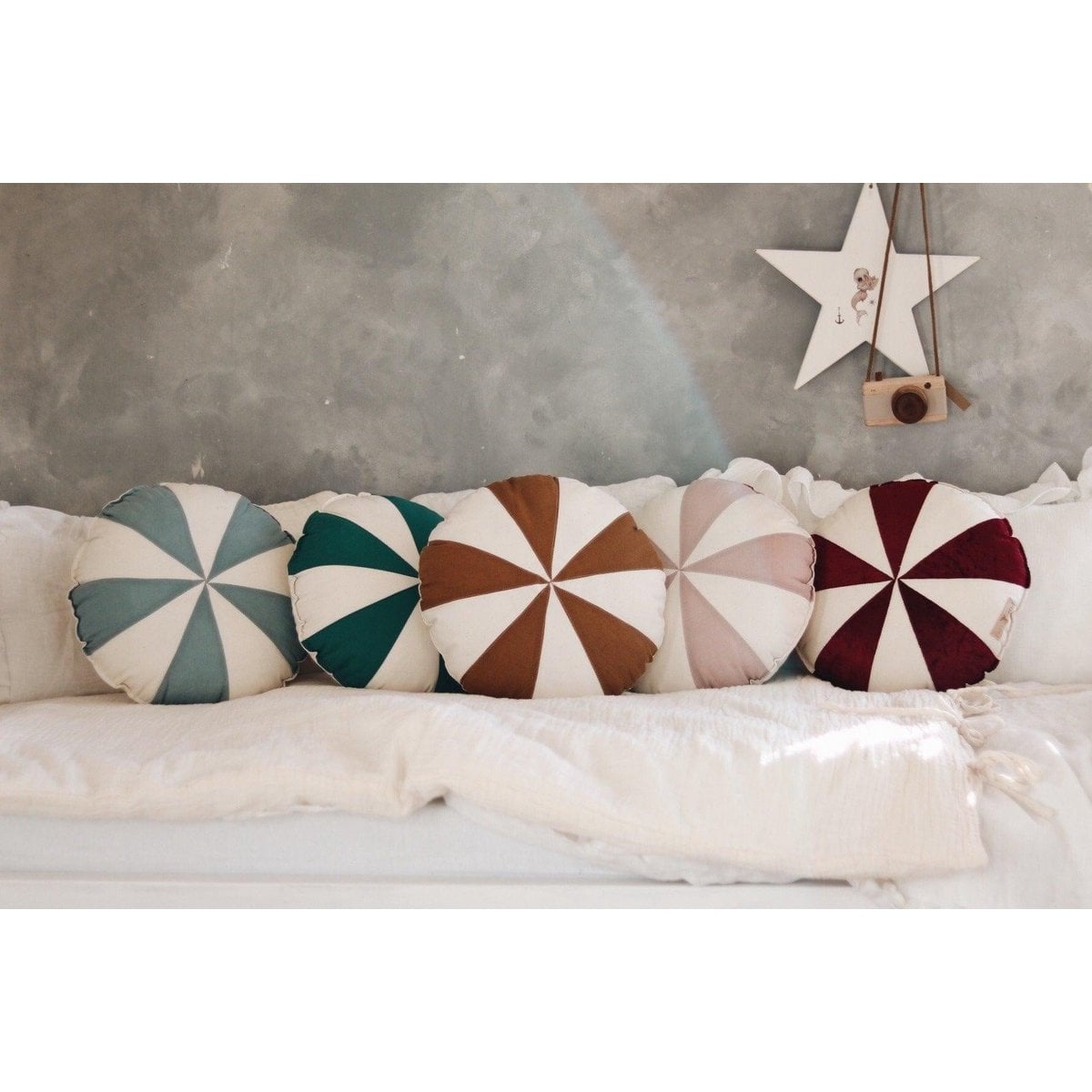 “Caramel Candy” Patchwork Pillow