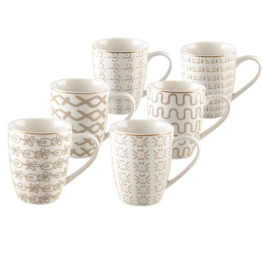 350ml geometric mugs - Lot of 6