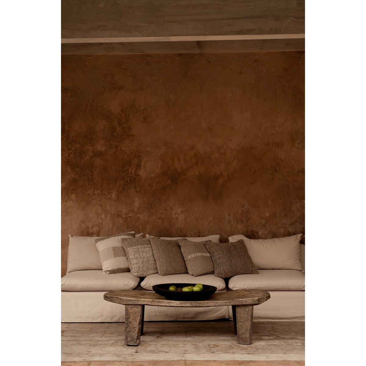 The Linen Threads Cushion Cover - White Natural