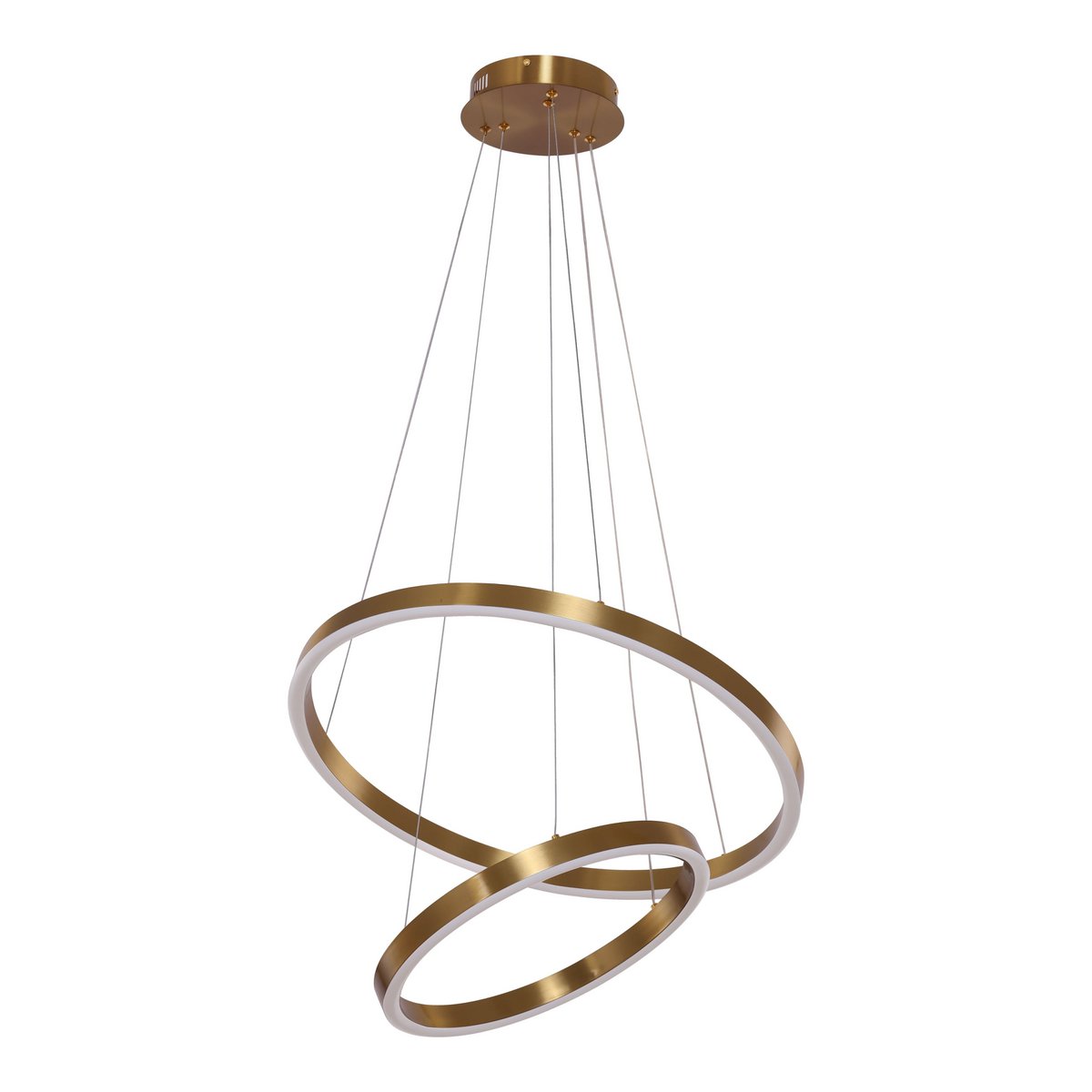 Hanging lamp Neo Copper Gold | 2-ring 40+60 cm