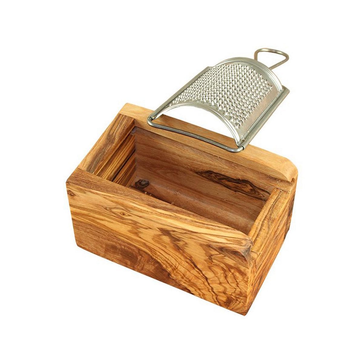 Small parmesan / cheese grater made of olive wood