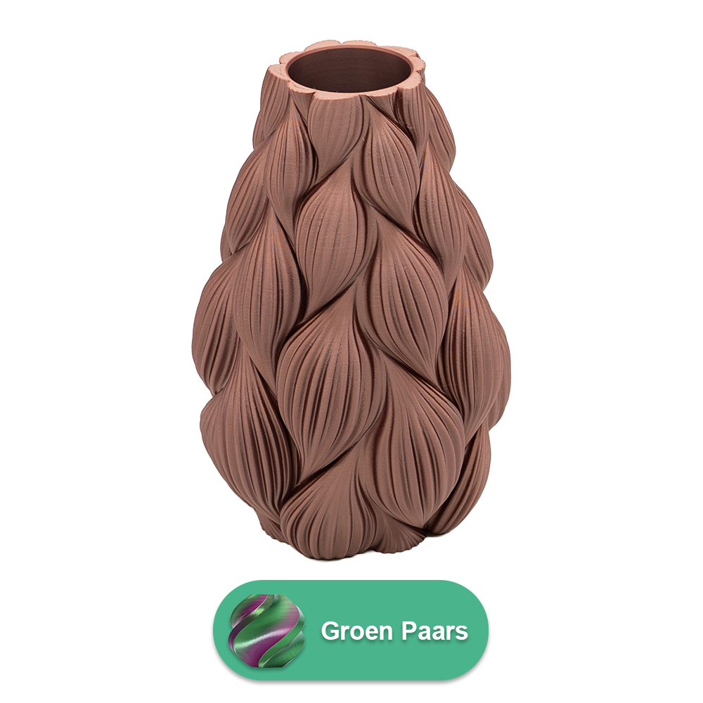 Lamina 3D-vas - 3D-printad vas - Hållbar PLA - Lämplig för konstgjorda blommor