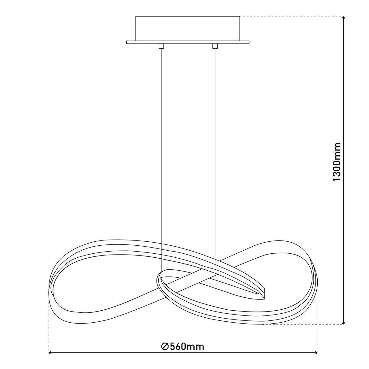 LED pendant light d: 56cm "Odrive"