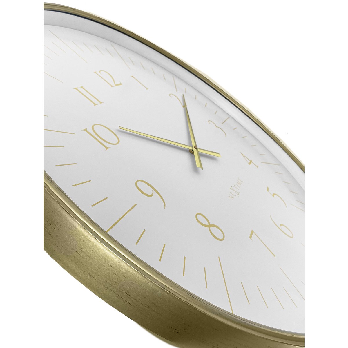 Wall clock 77cm-Black/White-Plastic-NeXtime 'Galaxy Large'
