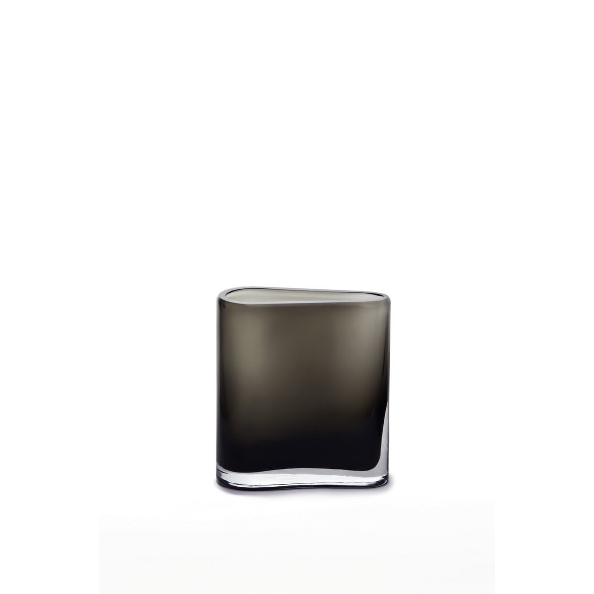 glass vase assymetric squircle  shape tube,series: BADEN
