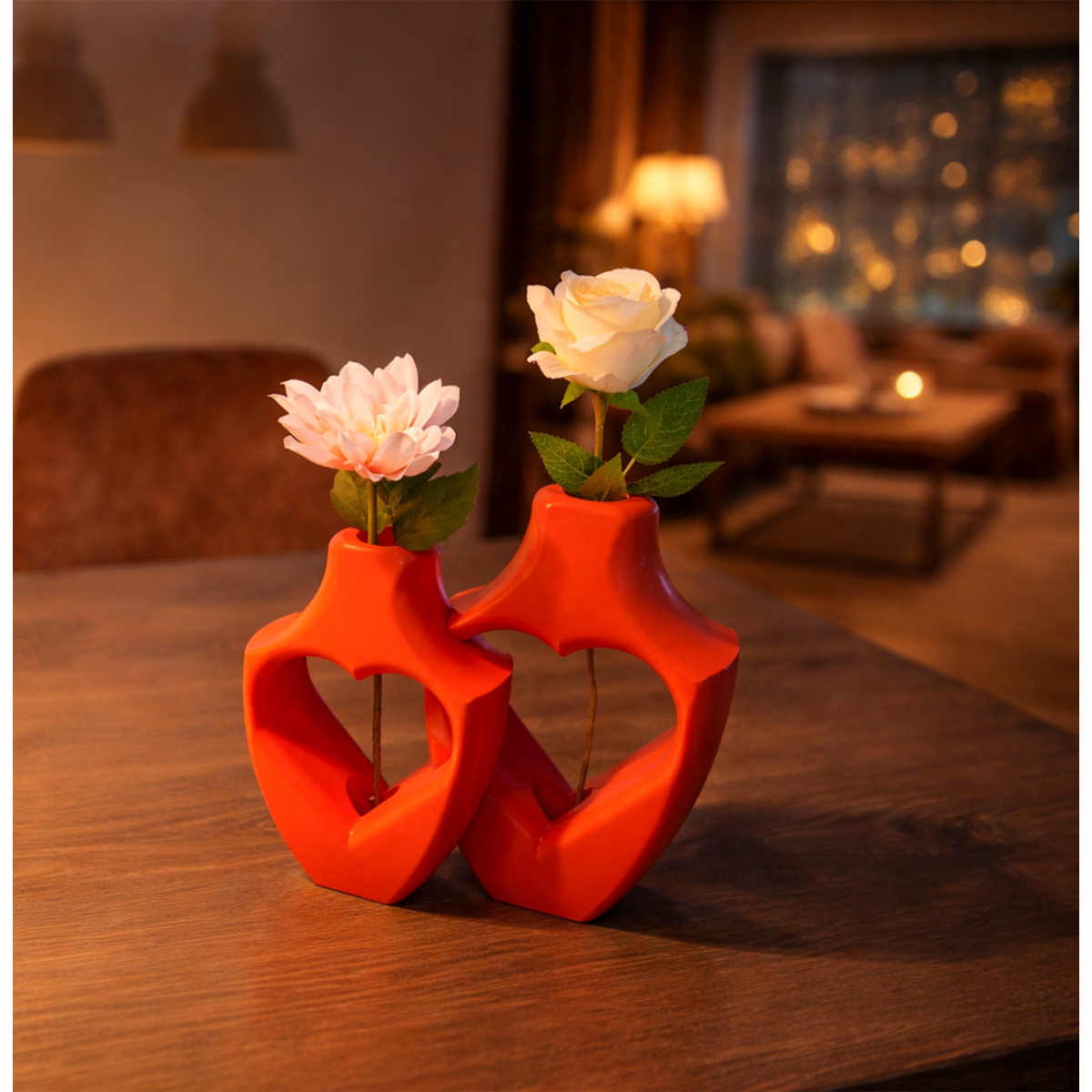 Alira Duo 3D vase - 3D printed vase - Sustainable PLA - Suitable for artificial flowers