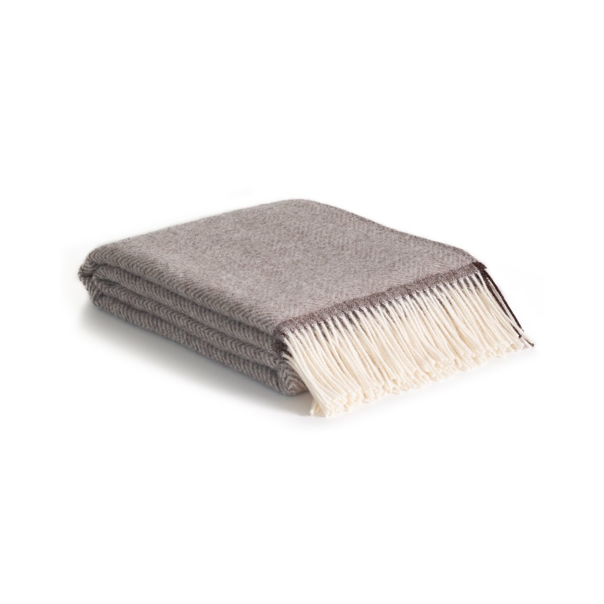 Wool Throw Blanket Denver beige