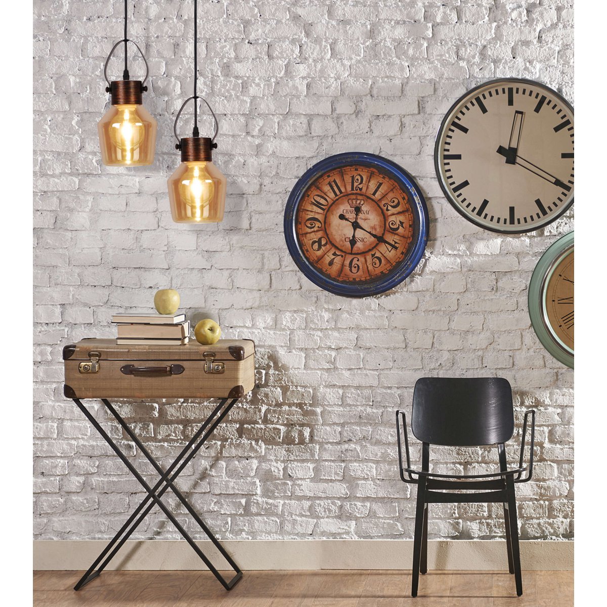 Glass pendant lamp "Alex"