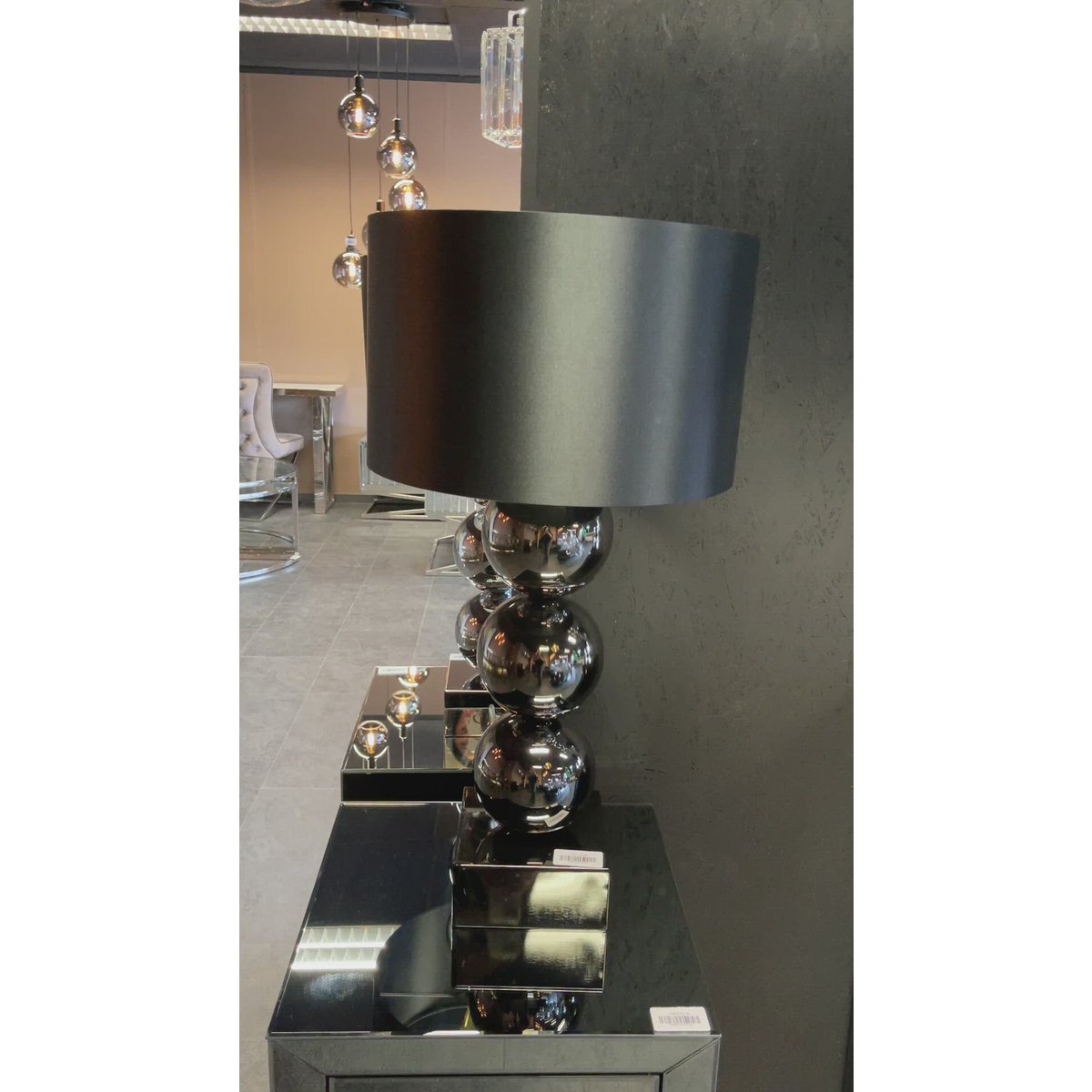 Globe lamp Block base Anthracite