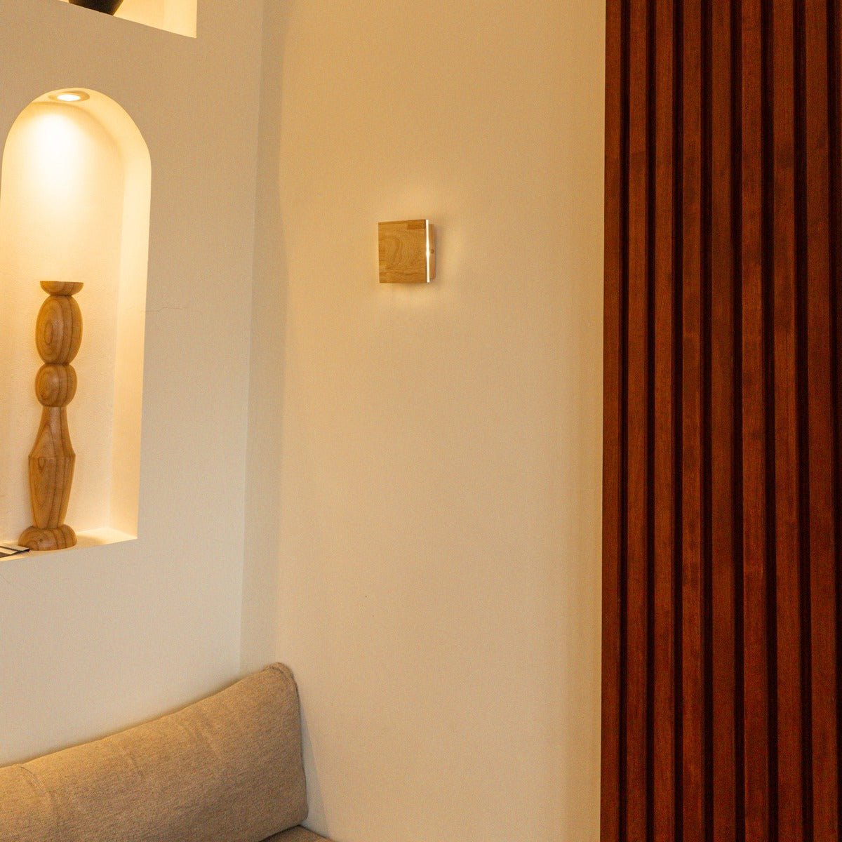 Lane Light Brown Cordless Wall Light