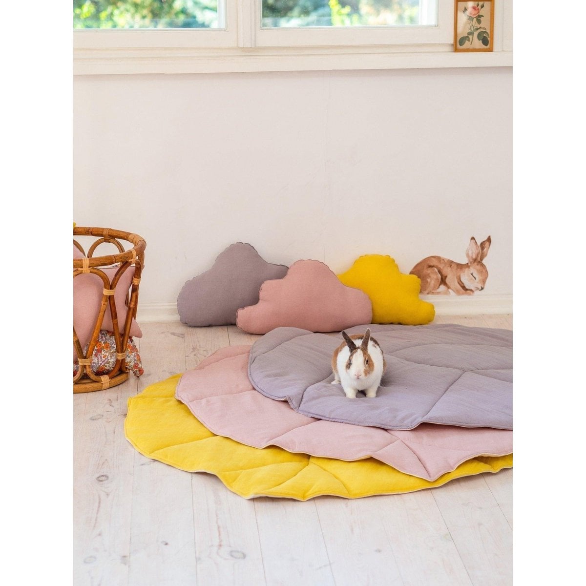 “Powder Pink” Linen Cloud Pillow