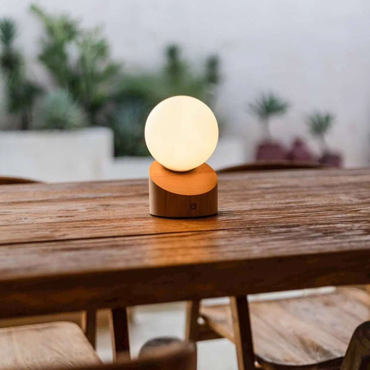 Morris Light Brown Rechargeable Lamp