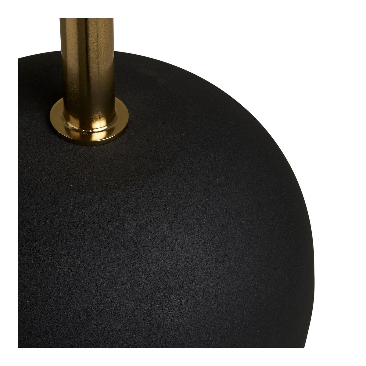 Sirone Side table, mango wood/steel, black/brass look/dark brown, Ø30x56 cm