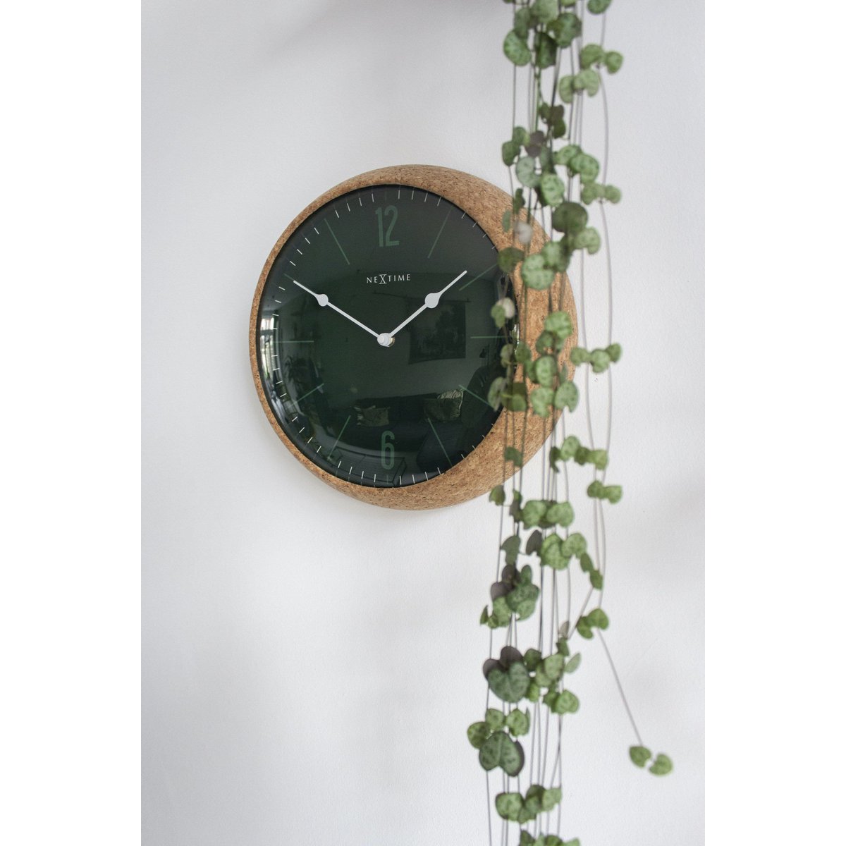 Väggklocka - 30 cm - Kork / Glas - 'Cork'