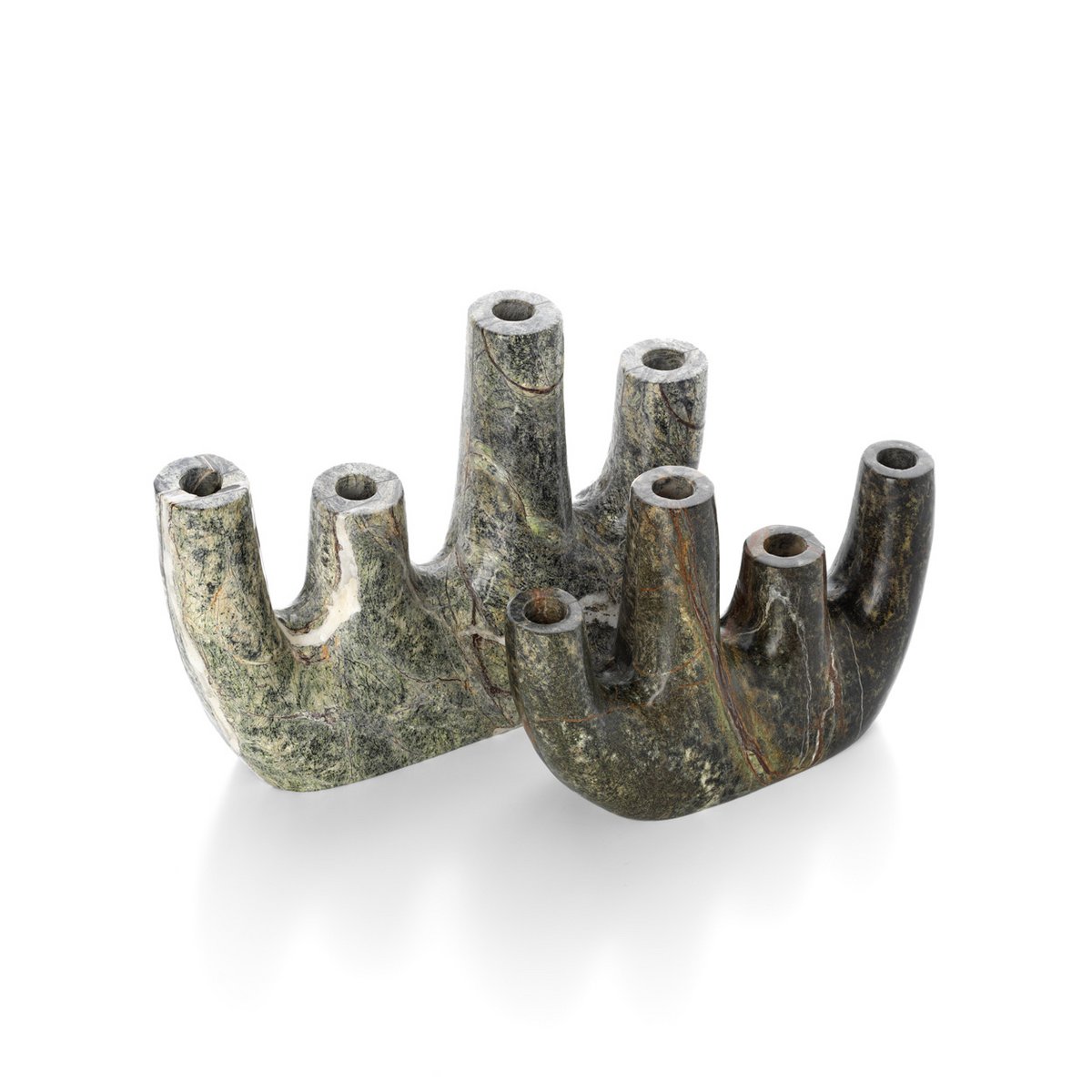 The Bidasar Marble Vase - Green - High