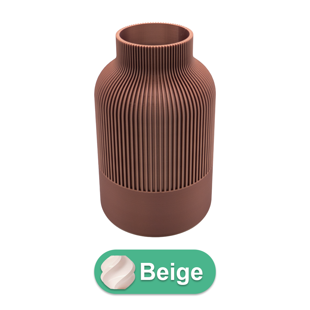 Rillo 3D vase - 3D printed vase - Sustainable PLA - Suitable for artificial flowers