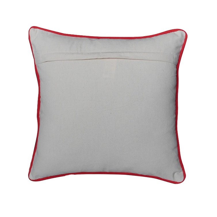 Multicolour Stars with Pompons – Cushion Cover / Kussenhoes – Christmas 45×45 cm – Urbane Hide