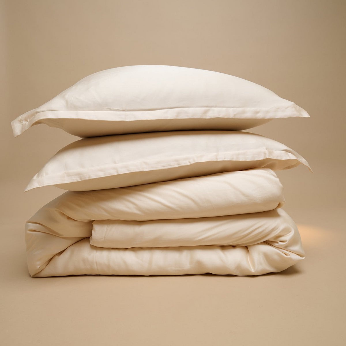 TENCEL™ Sateen Duvet Cover White Sand