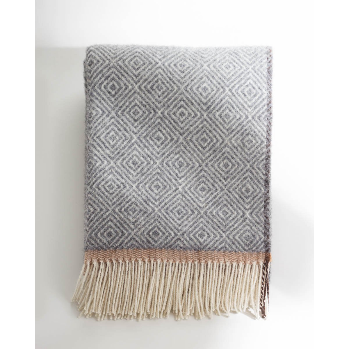Wool Throw Blanket VENEZIA Grey