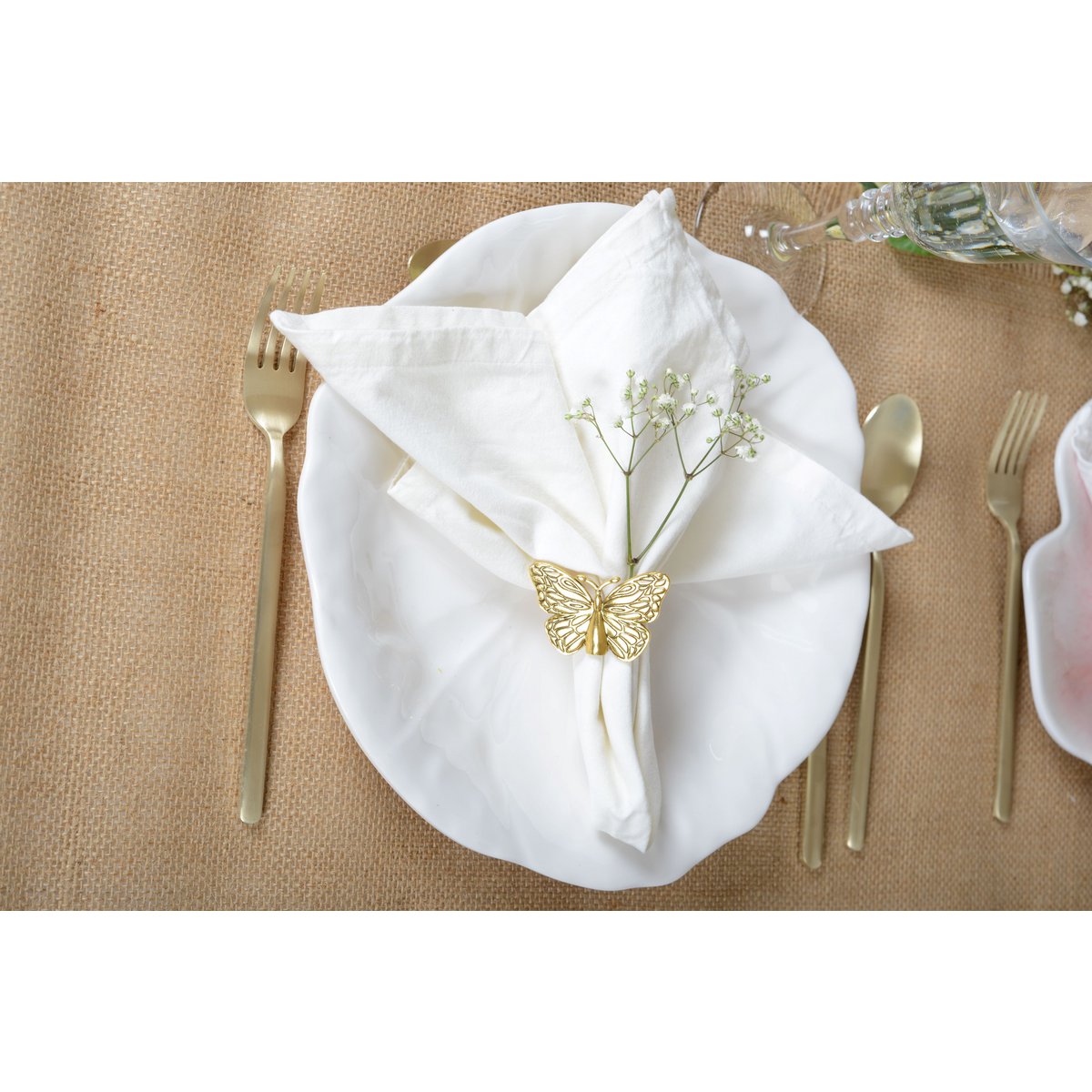 Blanche plate in melamine 27x27x2cm